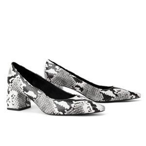 ZARA Snake Print Block Heels Pumps Size EU 40 - 9